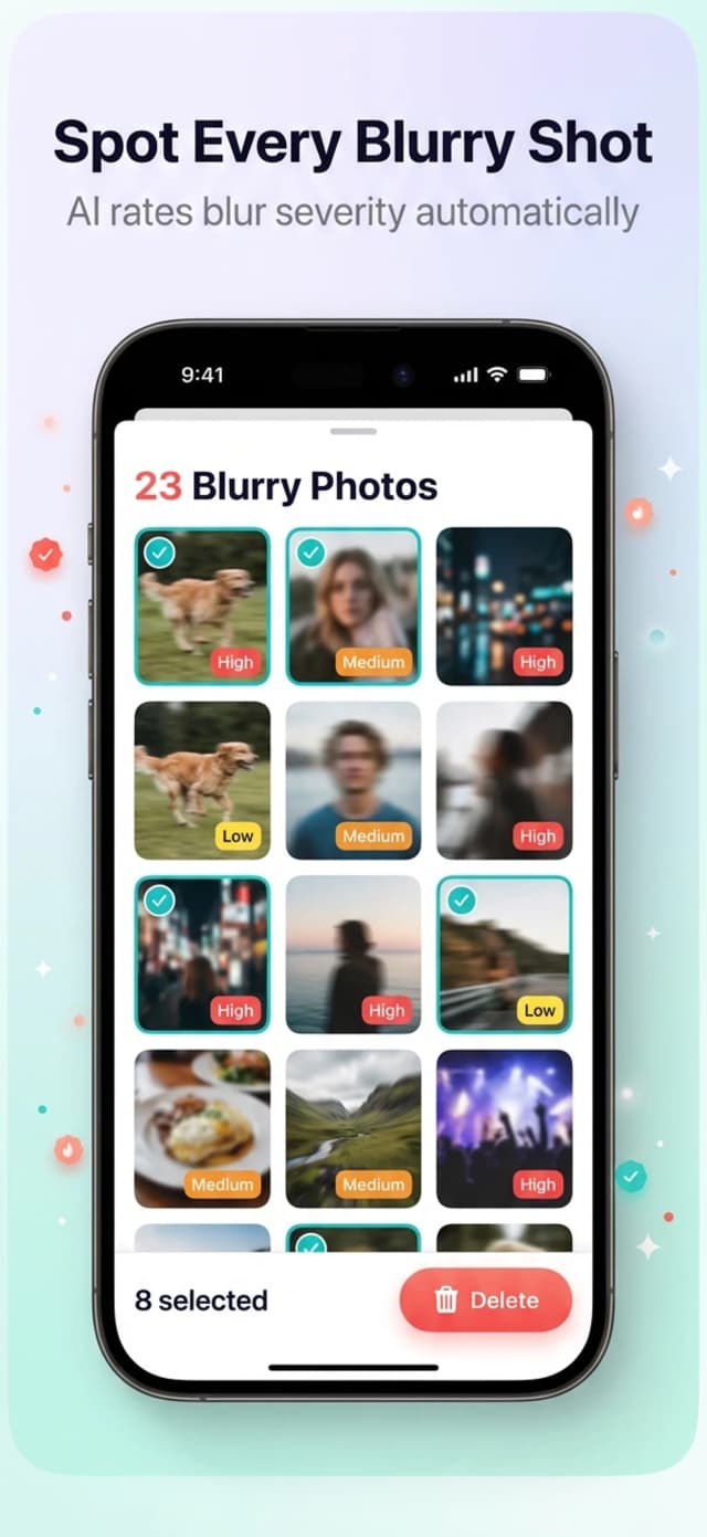 AiCleanerPro Blurry Detection screen